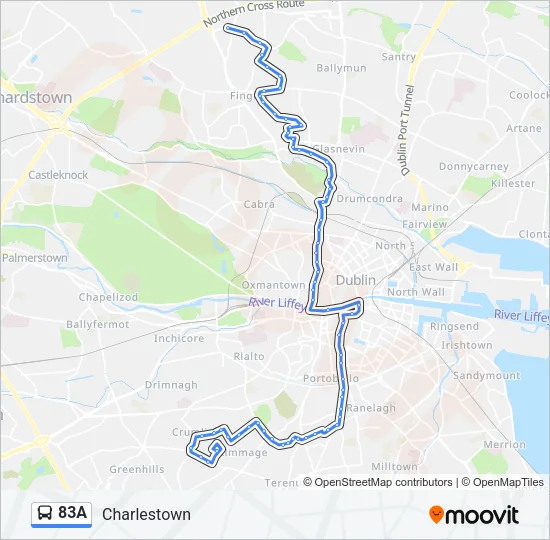 83A Bus Line Map