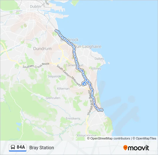 84A Bus Line Map