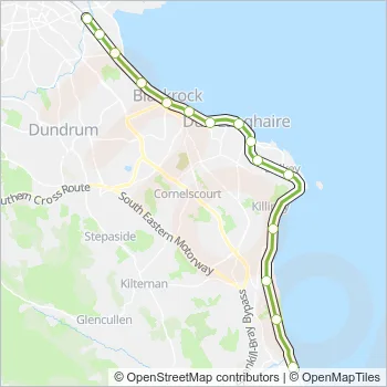 DART Train Line Map