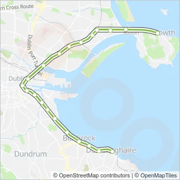 DART Train Line Map