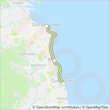 DART Train Line Map