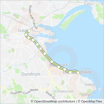 DART Train Line Map