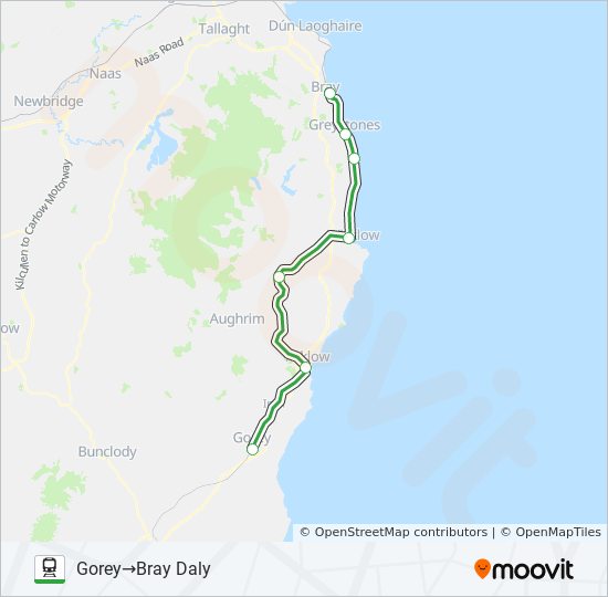 Line Route ROSSLARE EUROPORT SERVICE Irish Rail train Schedules