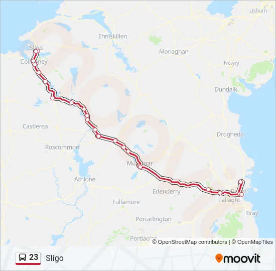 23 Bus Line Map