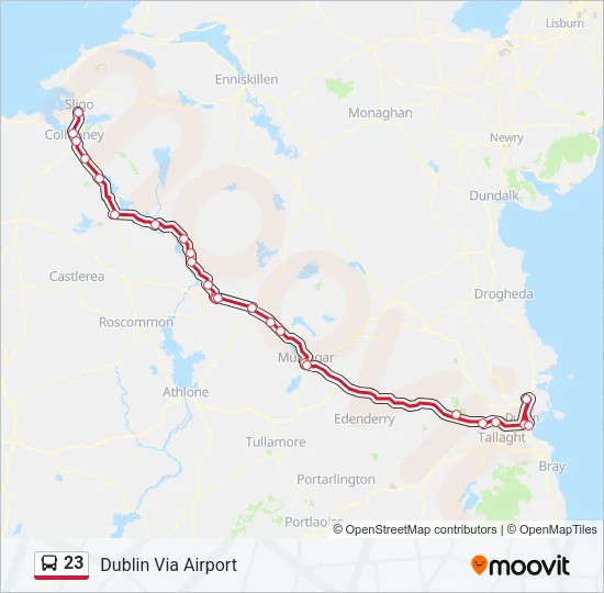 23 Bus Line Map