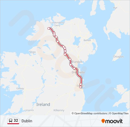 32 Bus Line Map