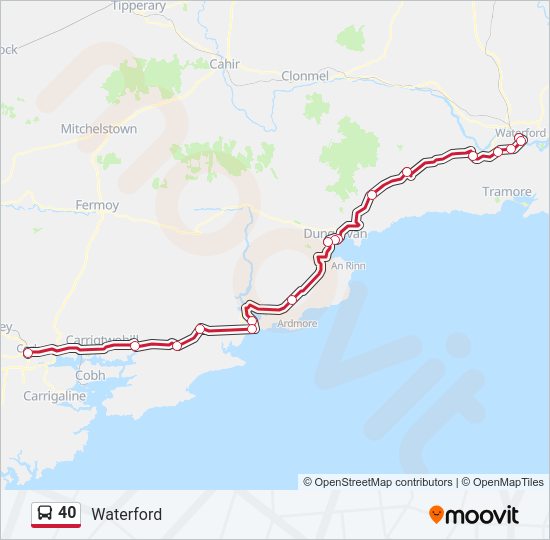 40 bus Line Map