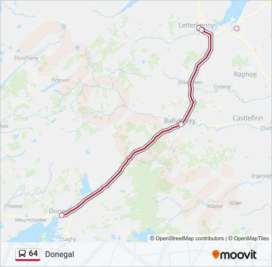 64 Bus Line Map
