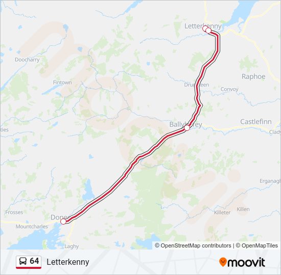 64 Bus Line Map