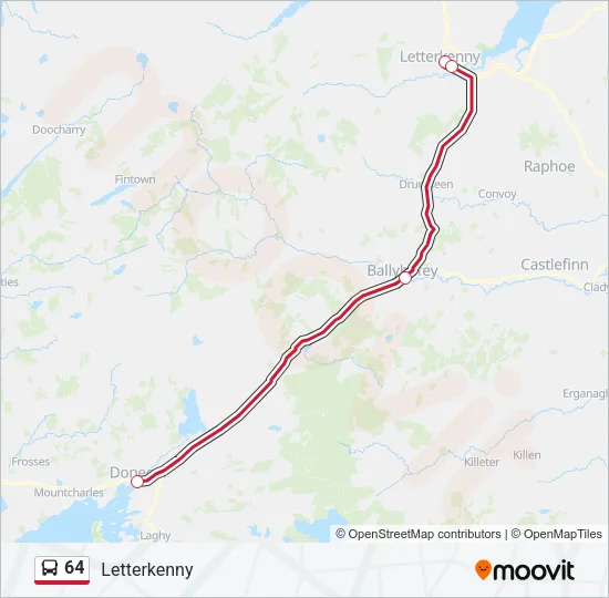 64 Bus Line Map