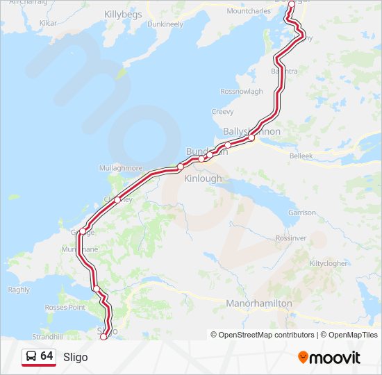 64 Route: Schedules, Stops & Maps - Sligo (Updated)