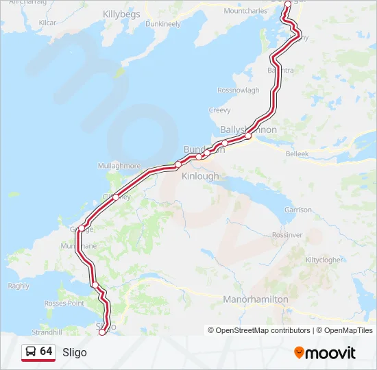 64 Bus Line Map