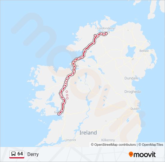 64 Bus Line Map