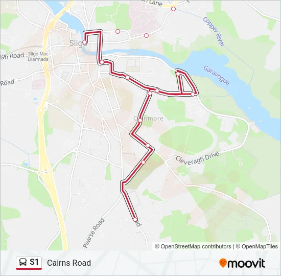 S1 Bus Line Map