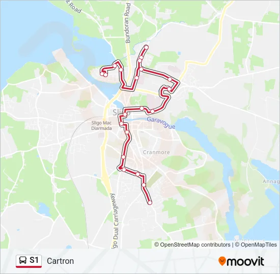 S1 Bus Line Map