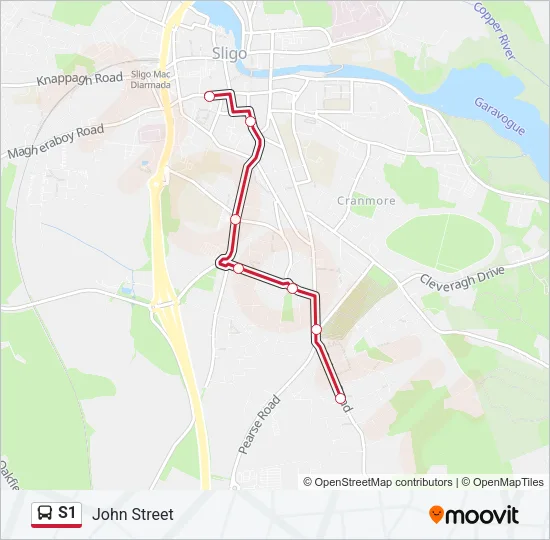 S1 Bus Line Map