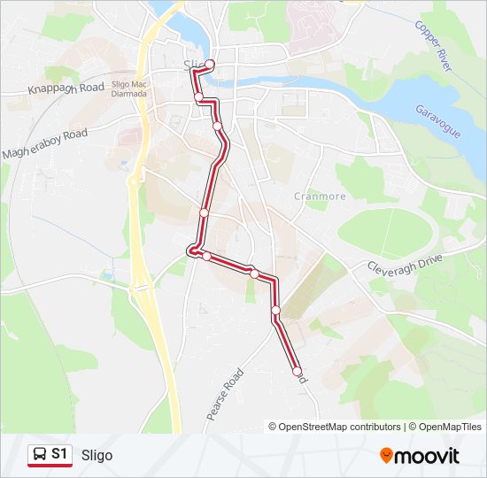 S1 Bus Line Map