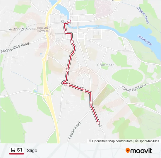 S1 Bus Line Map