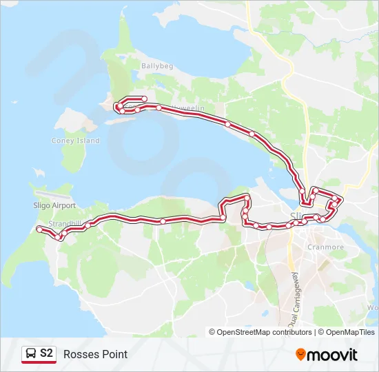 S2 Bus Line Map