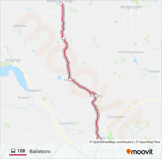 108 Bus Line Map