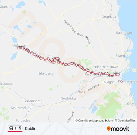 115 Bus Line Map