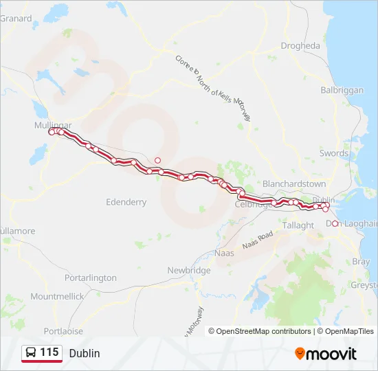 115 Bus Line Map