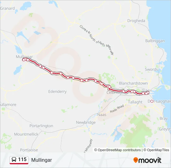 115 Bus Line Map