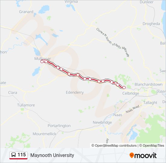 115 Bus Line Map