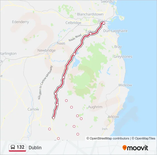 132 Bus Line Map