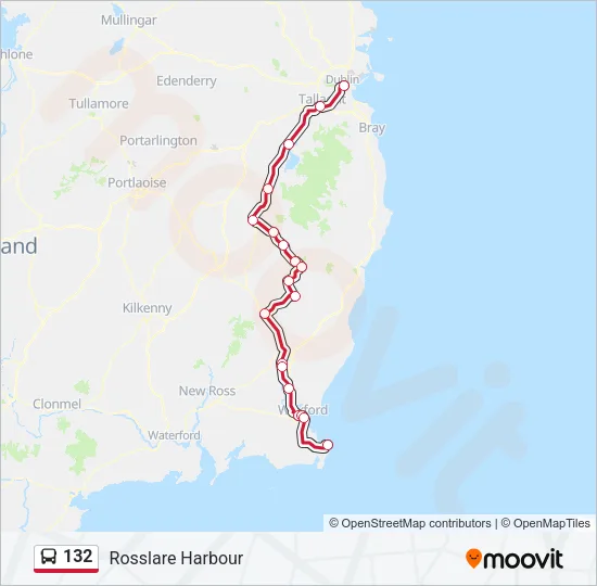 132 Bus Line Map