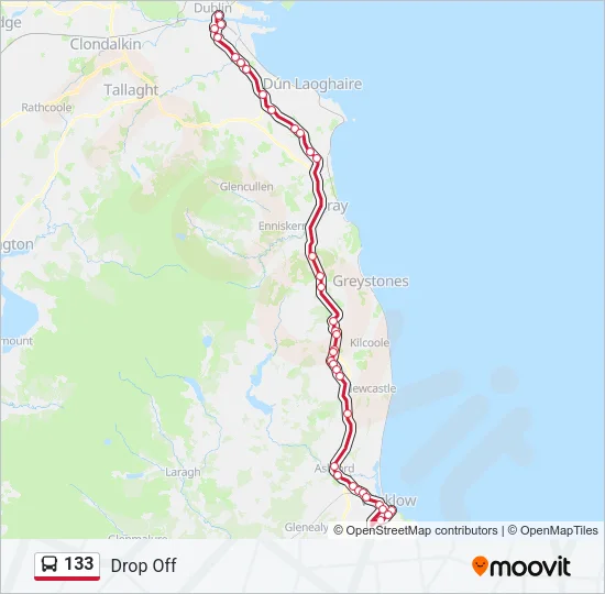 133 Bus Line Map