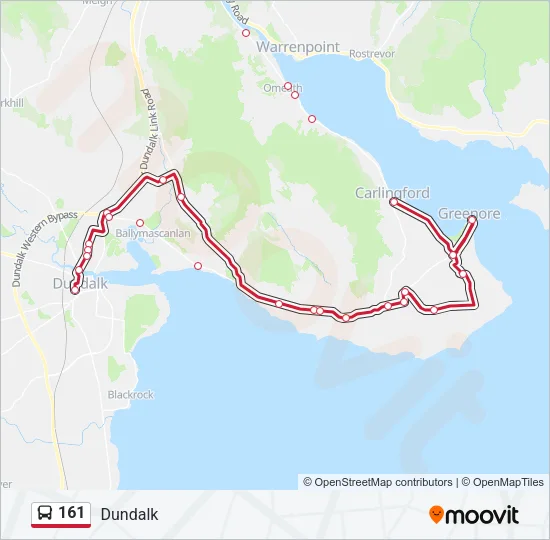 161 Bus Line Map