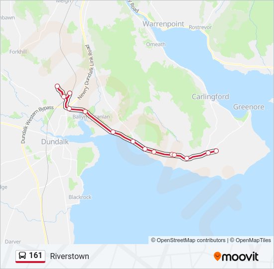 161 Bus Line Map