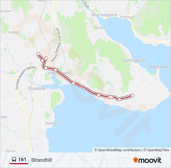 161 Bus Line Map