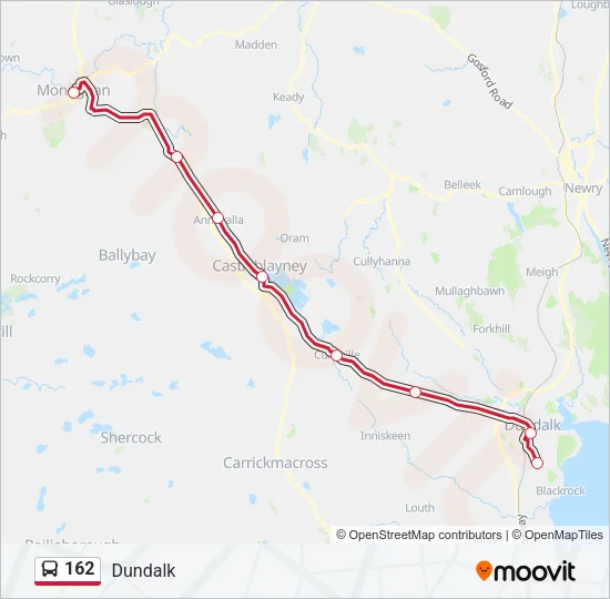 162 Bus Line Map