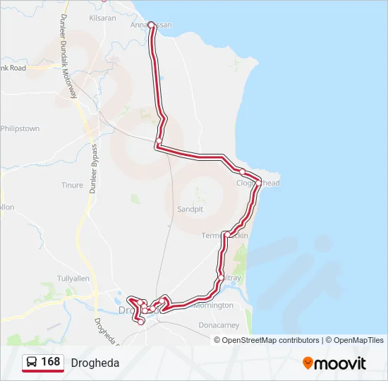 168 Bus Line Map