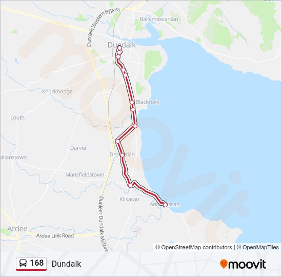 168 Bus Line Map