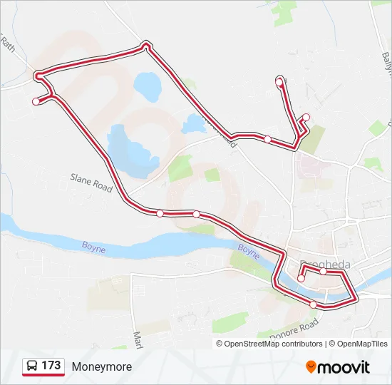 173 Bus Line Map
