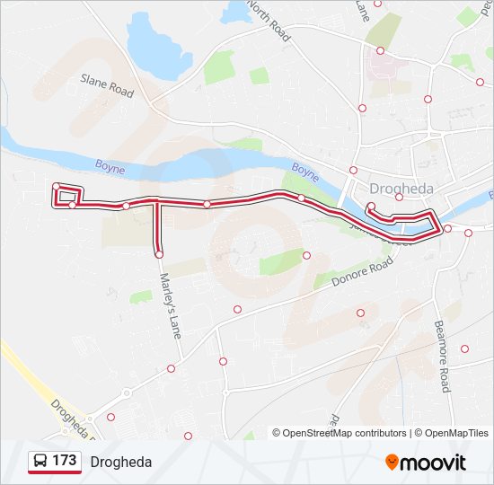 173 Bus Line Map