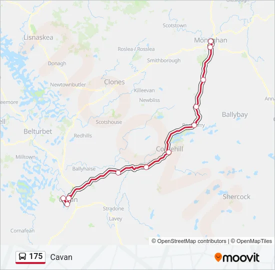 175 Bus Line Map
