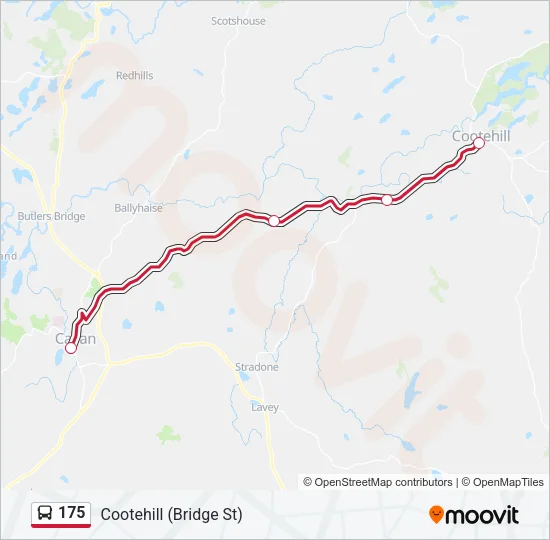175 Bus Line Map
