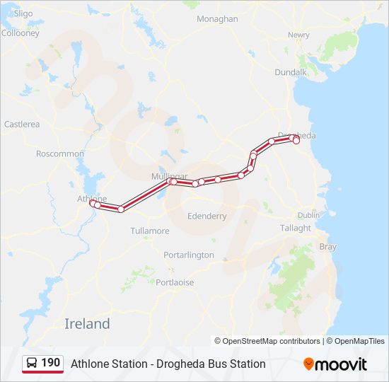 190 Route Schedules, Stops & Maps Drogheda (Updated)