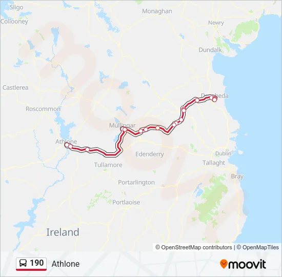 190 Bus Line Map
