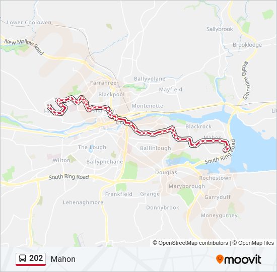 202 Bus Line Map