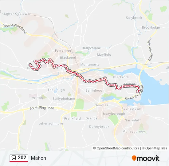 202 Bus Line Map