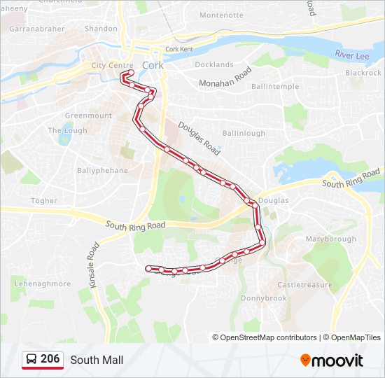 206 Bus Line Map