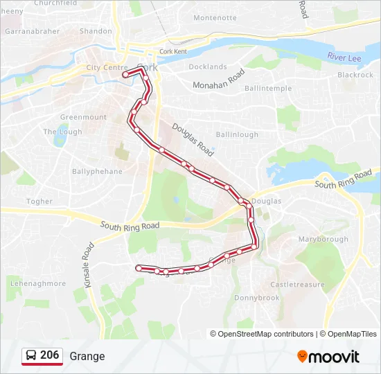 206 Bus Line Map