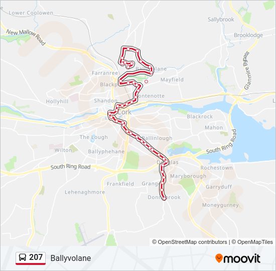 207 bus Line Map