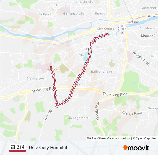 214 Bus Line Map