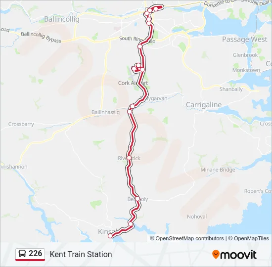 226 Bus Line Map